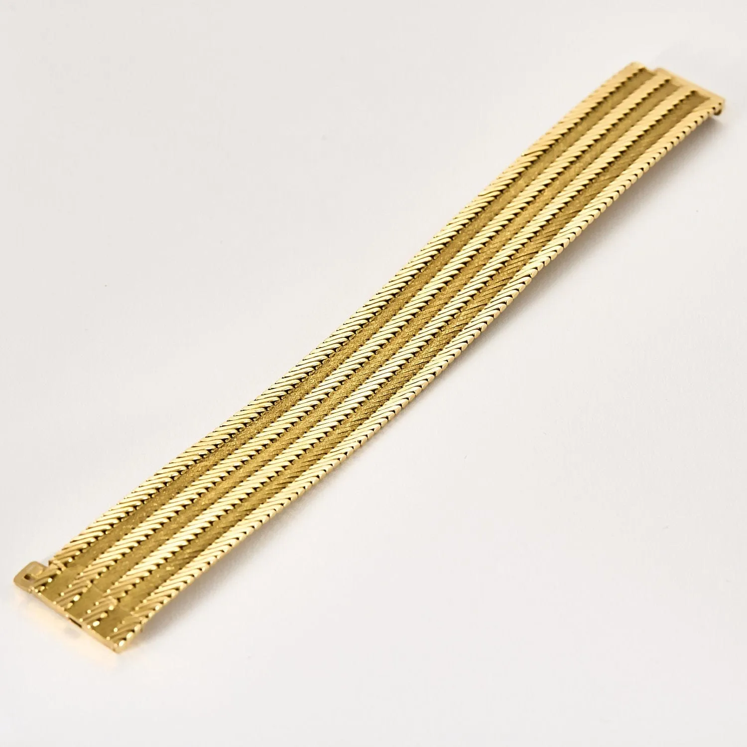 Georges Lenfant - Bracelet tissu Sergé en or jaune sold by 58 Facettes product image thumbnail 4