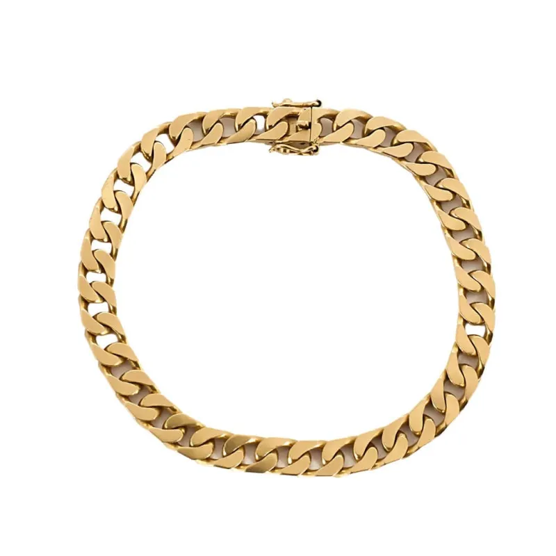 Bracelet en or jaune composé d'une maille gourmette sold by 58 Facettes