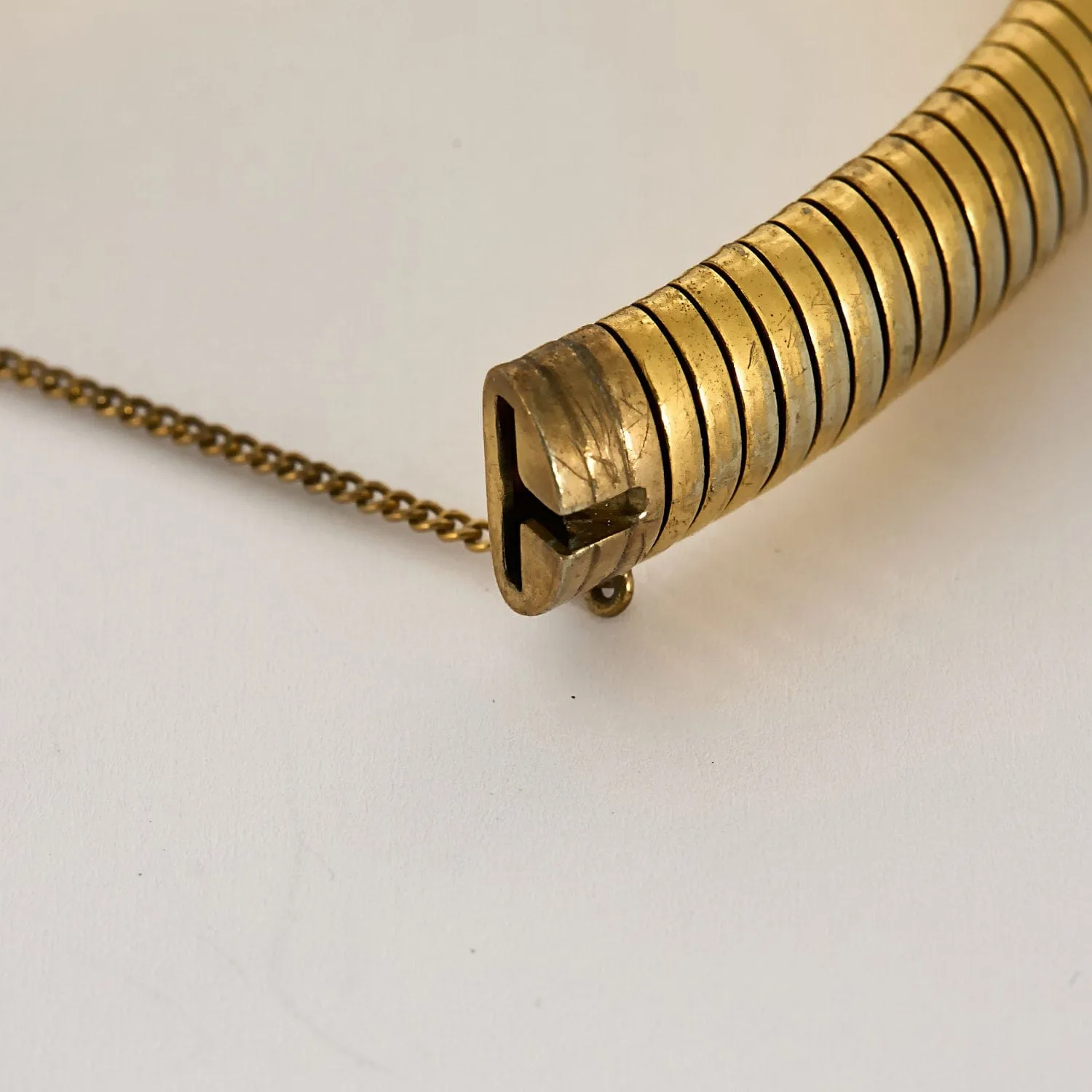 Bracelet articulé en or jaune à maille tubogas sold by 58 Facettes product image thumbnail 3