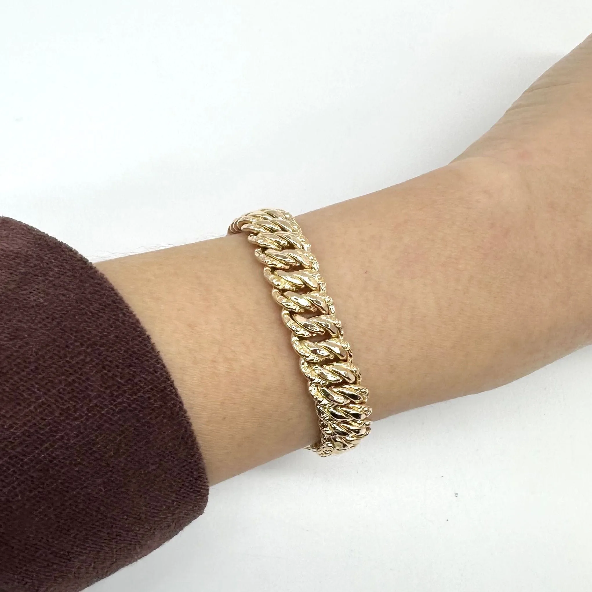 Bracelet maille américaine or jaune sold by 58 Facettes product image thumbnail 2