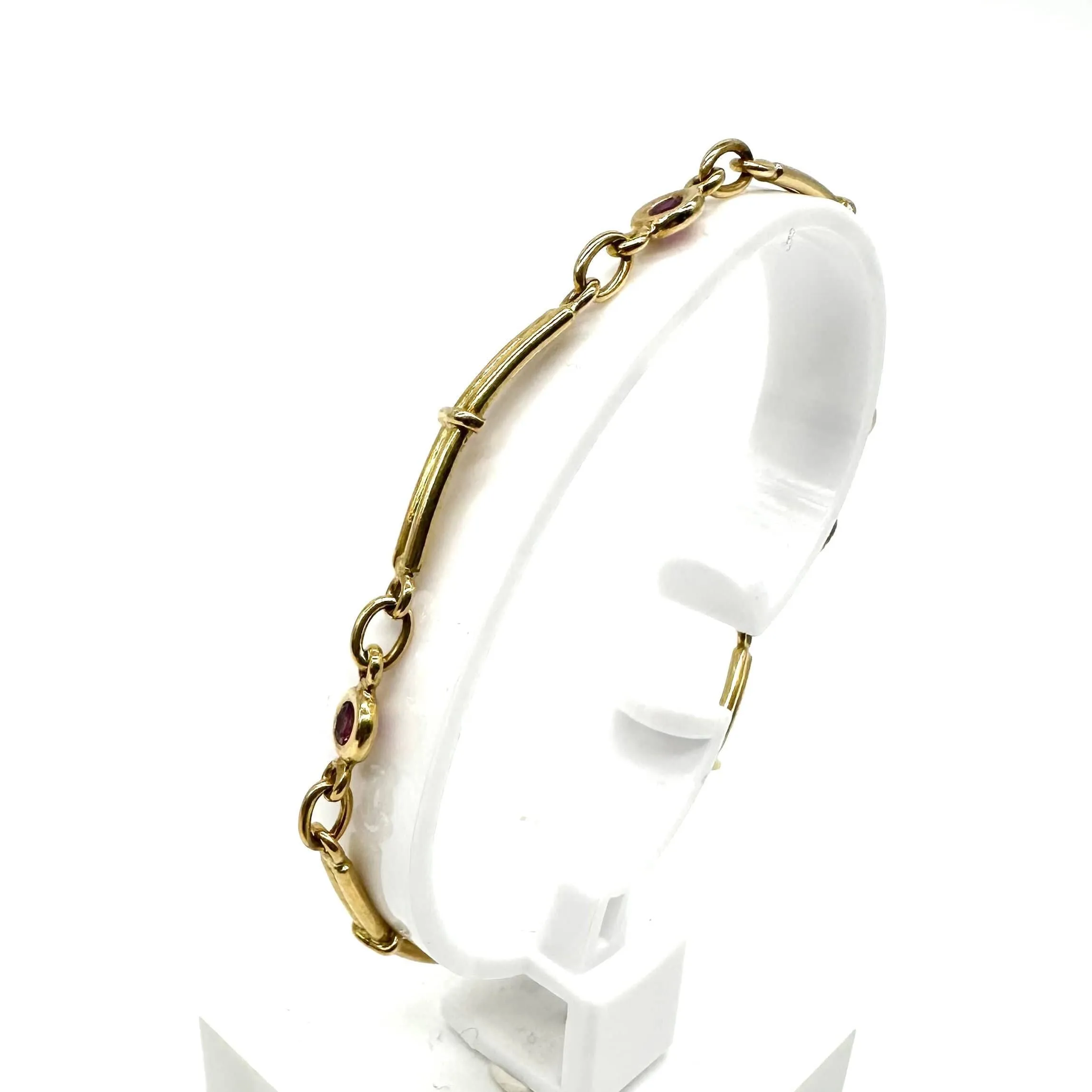 Bracelet or jaune et rubis sold by 58 Facettes product image thumbnail 4