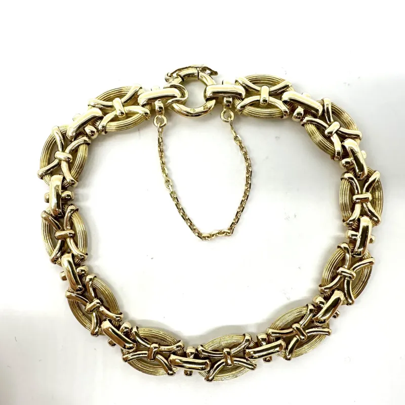 Bracelet or jaune maille fantaisie sold by 58 Facettes