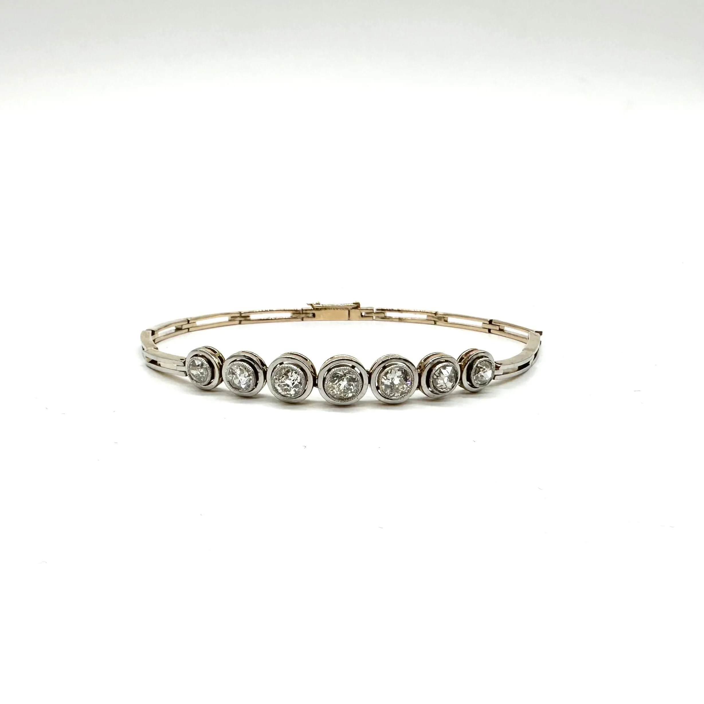 Bracelet rivière de diamants en or blanc 750 sold by 58 Facettes product image thumbnail 5