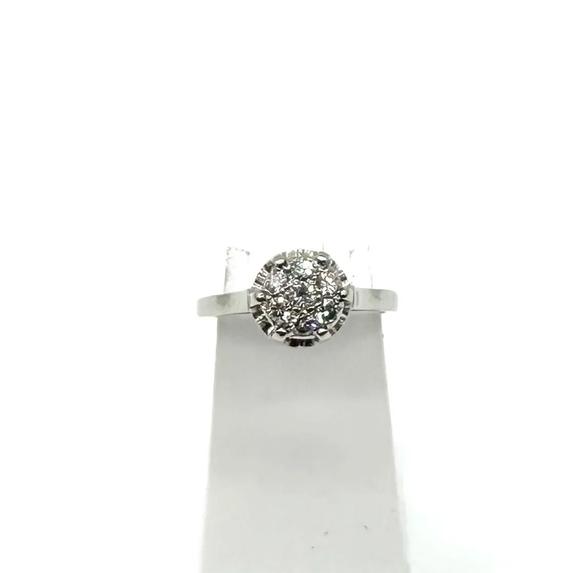 Bague en platine avec 6 diamants (0,25 ct) sold by 58 Facettes