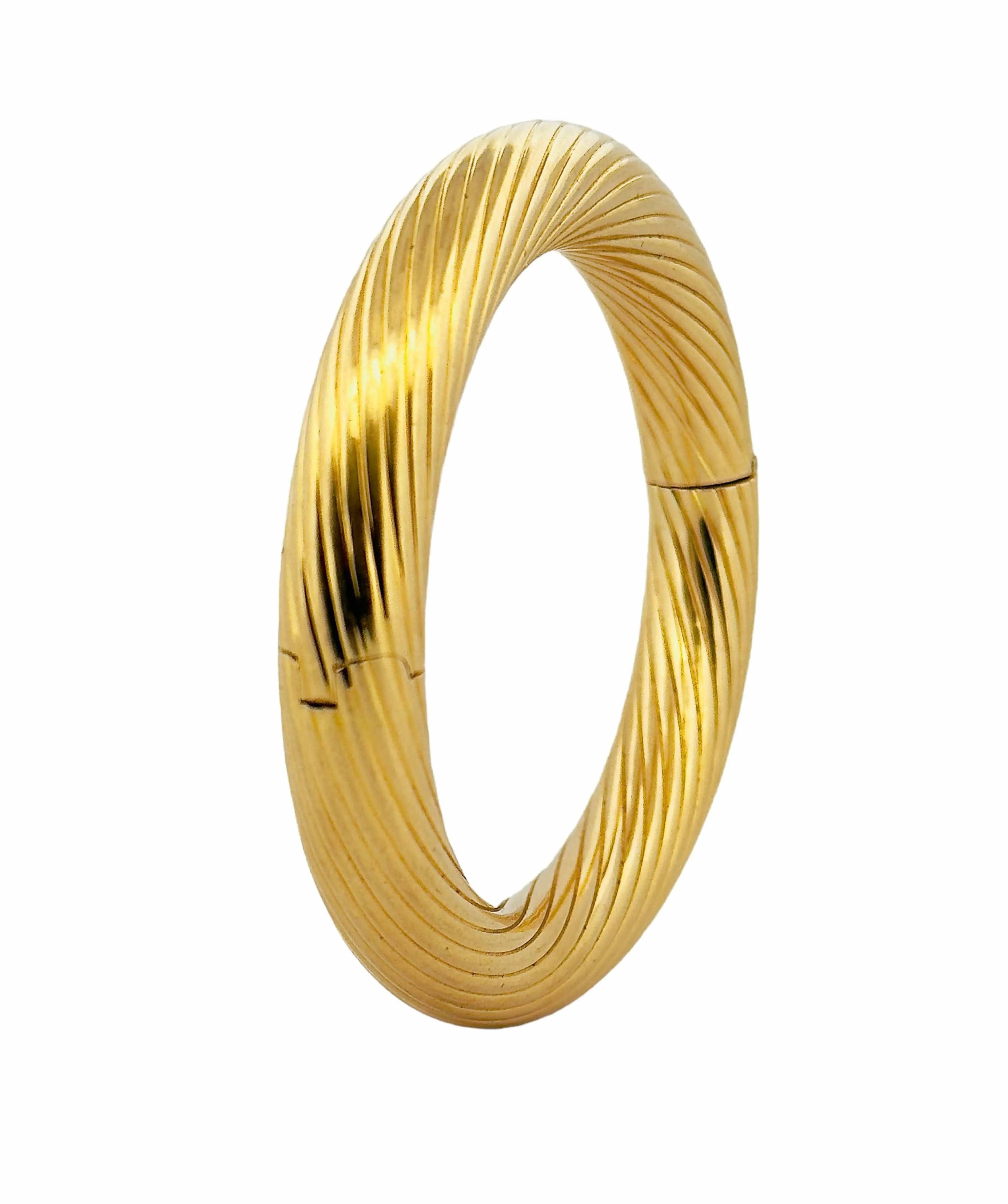 Bracelet jonc vintage en or jaune 18 carats sold by 58 Facettes