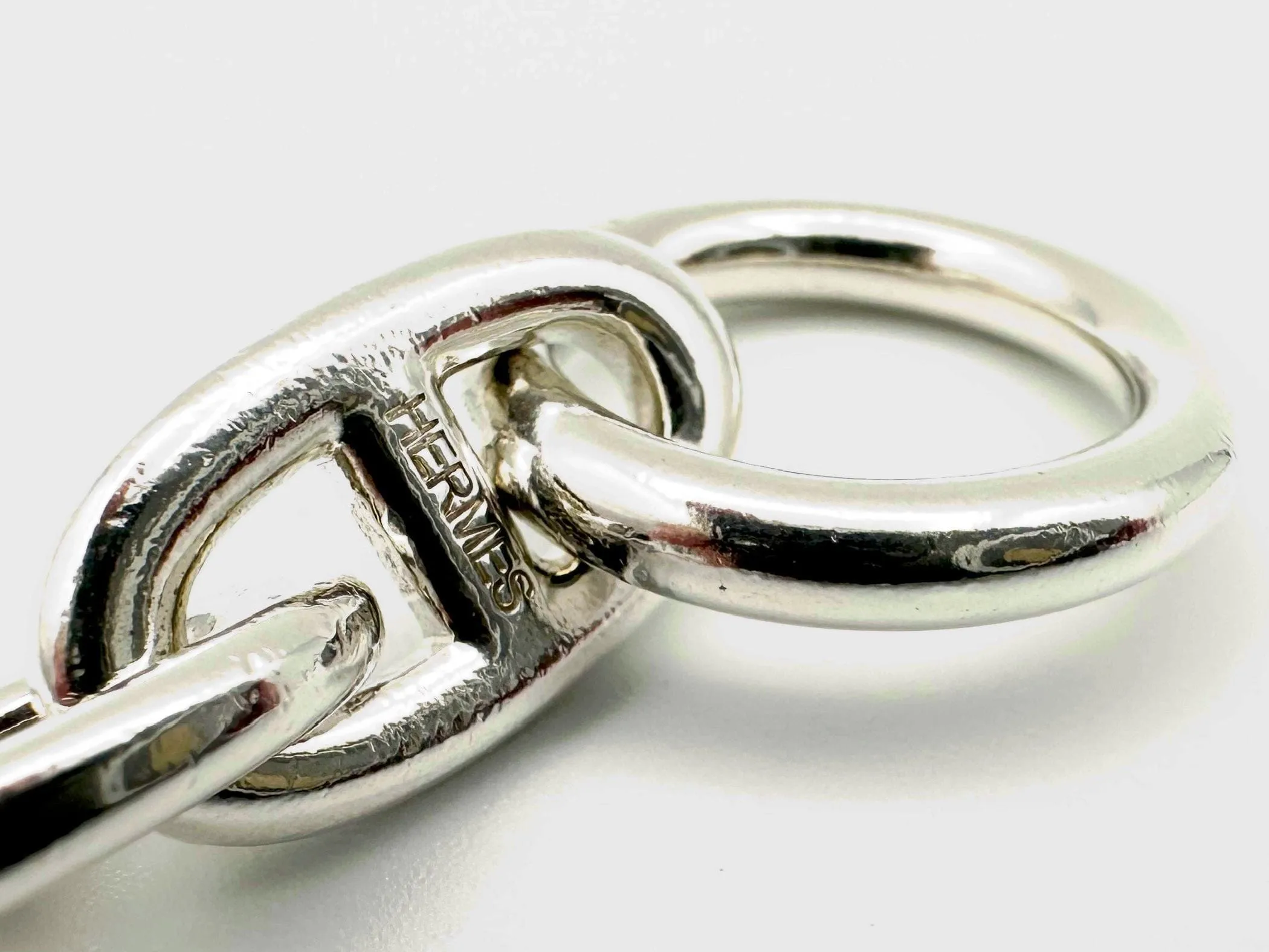 HERMES. Collection "Chaine d'ancre", bracelet argent GM vintage (12) sold by 58 Facettes product image thumbnail 5