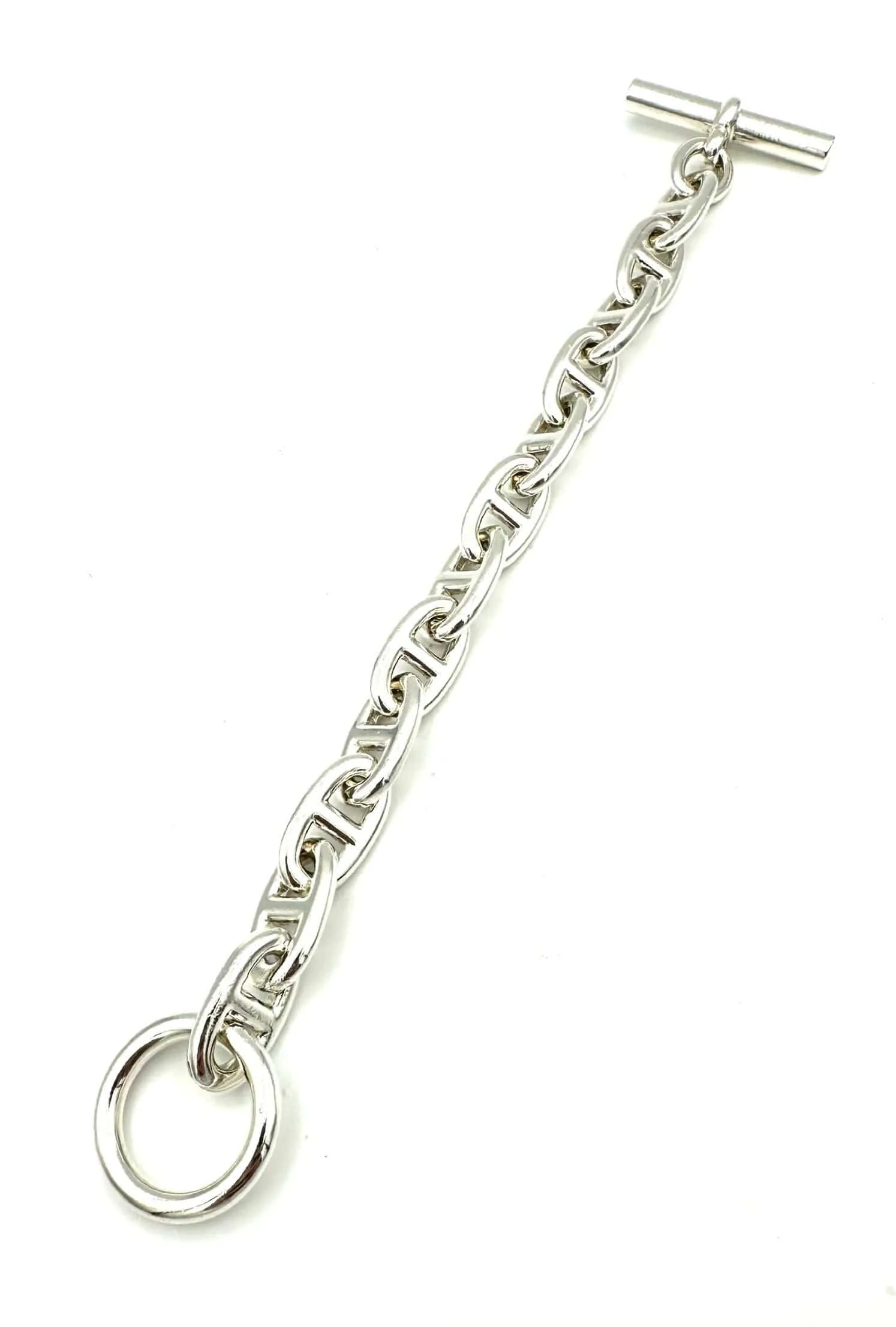 HERMES. Collection "Chaine d'ancre", bracelet argent GM vintage (12) sold by 58 Facettes product image thumbnail 2