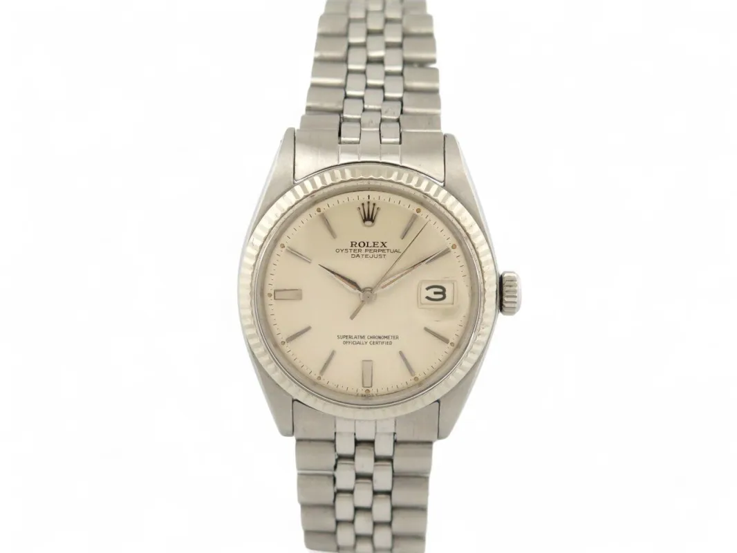 vintage montre ROLEX oyster datejust 1601 36 mm acier jubile automatique sold by 58 Facettes