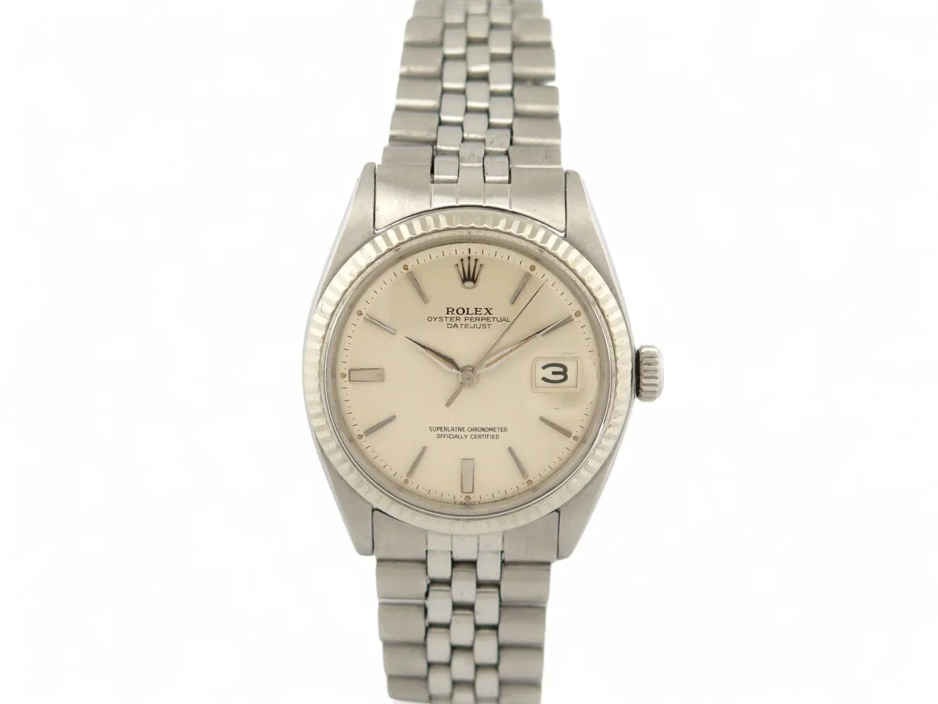 vintage montre ROLEX oyster datejust 1601 36 mm acier jubile automatique sold by 58 Facettes