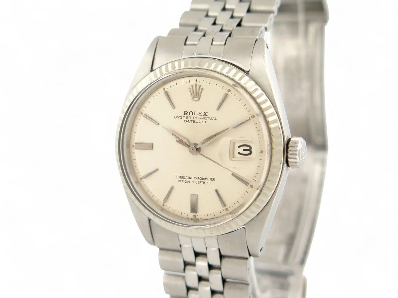 vintage montre ROLEX oyster datejust 1601 36 mm acier jubile automatique sold by 58 Facettes product image thumbnail 2