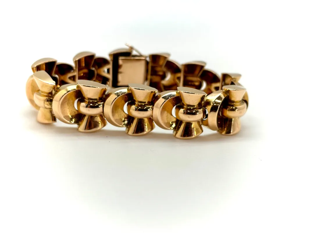 Bracelet Art deco or jaune sold by 58 Facettes