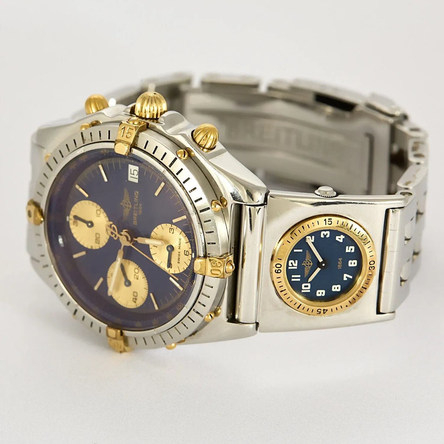 BREITLING - Chronomat - Montre en acier et acier doré à boitier rond à mouvement automatique sold by 58 Facettes product image thumbnail 3