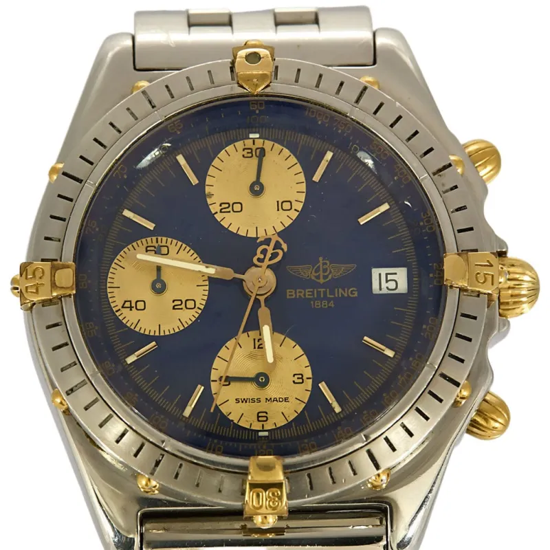 BREITLING - Chronomat - Montre en acier et acier doré à boitier rond à mouvement automatique sold by 58 Facettes