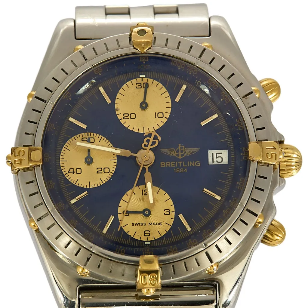 BREITLING - Chronomat - Montre en acier et acier doré à boitier rond à mouvement automatique sold by 58 Facettes