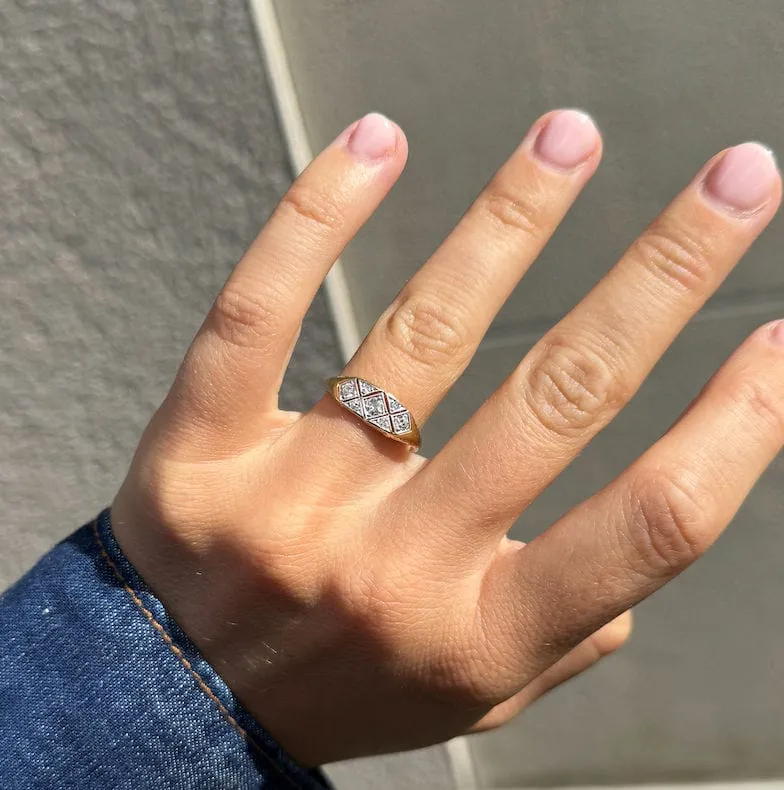 Antique diamond ring sold by 58 Facettes product image thumbnail 3