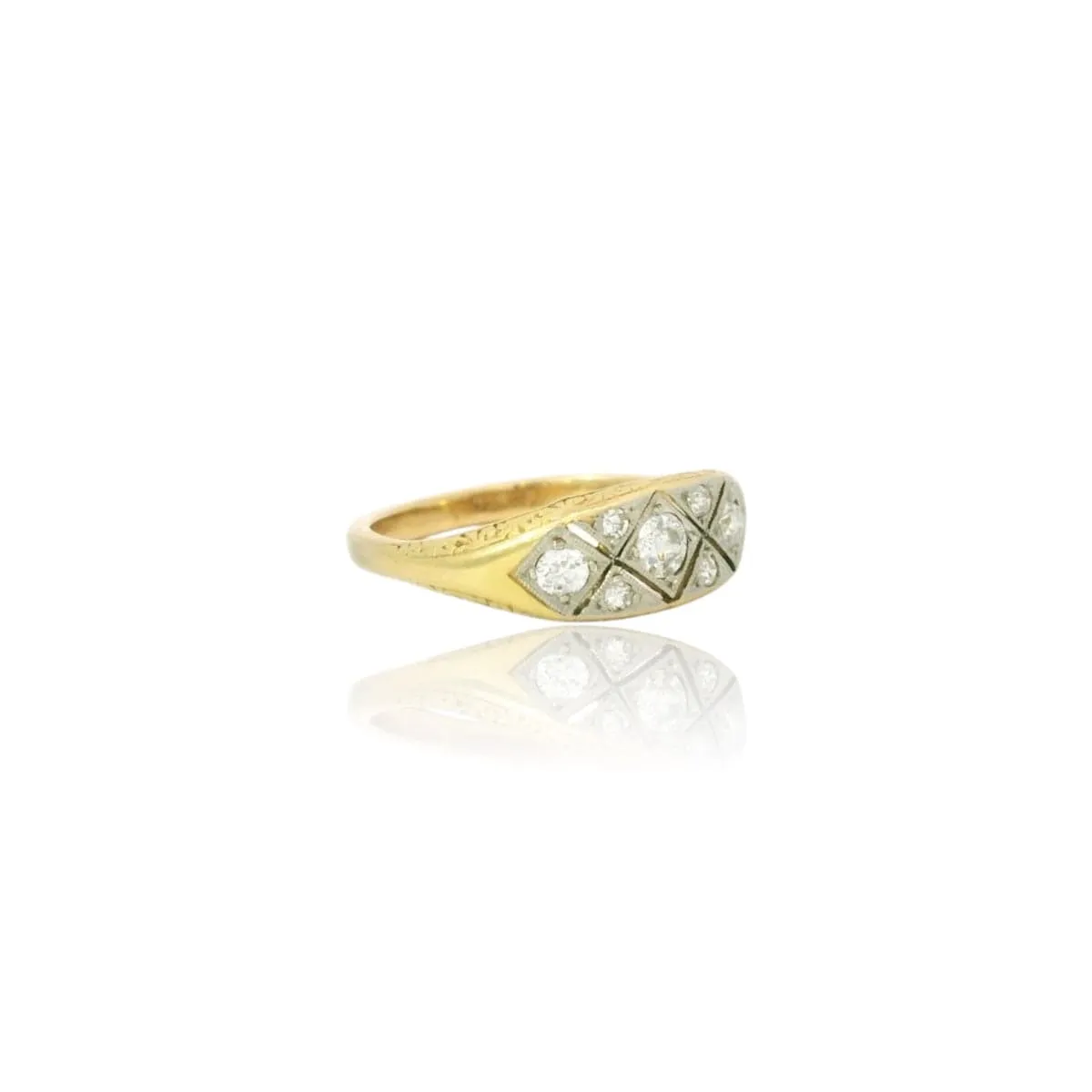 Antique diamond ring sold by 58 Facettes product image thumbnail 2
