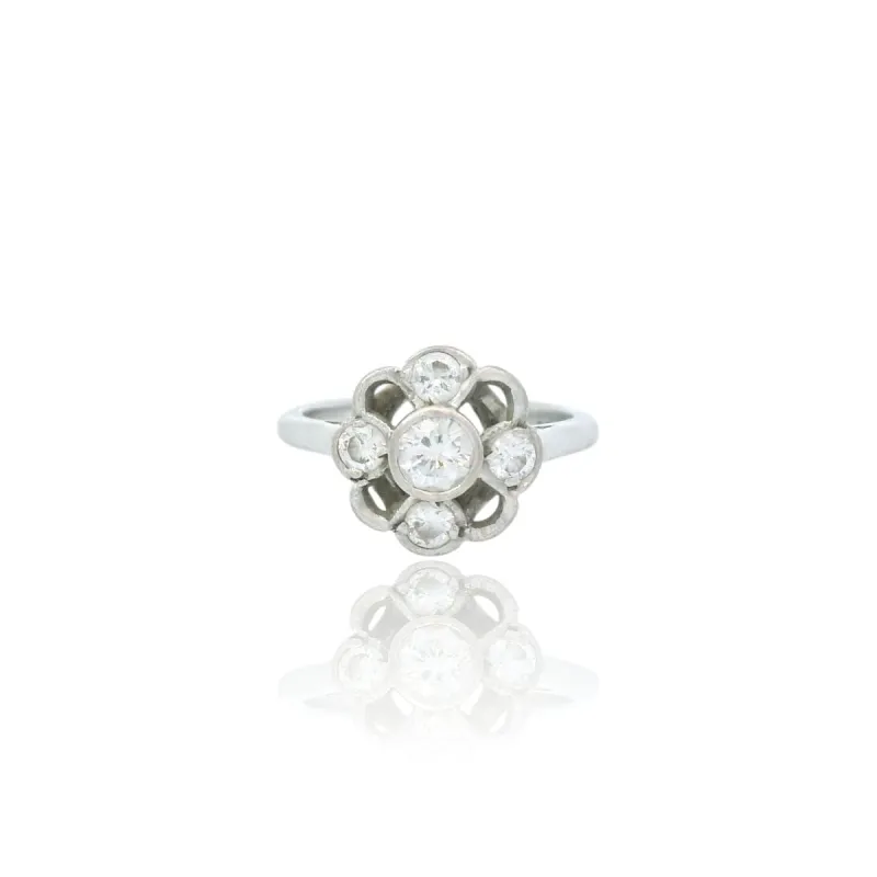 Vintage diamond ring sold by 58 Facettes