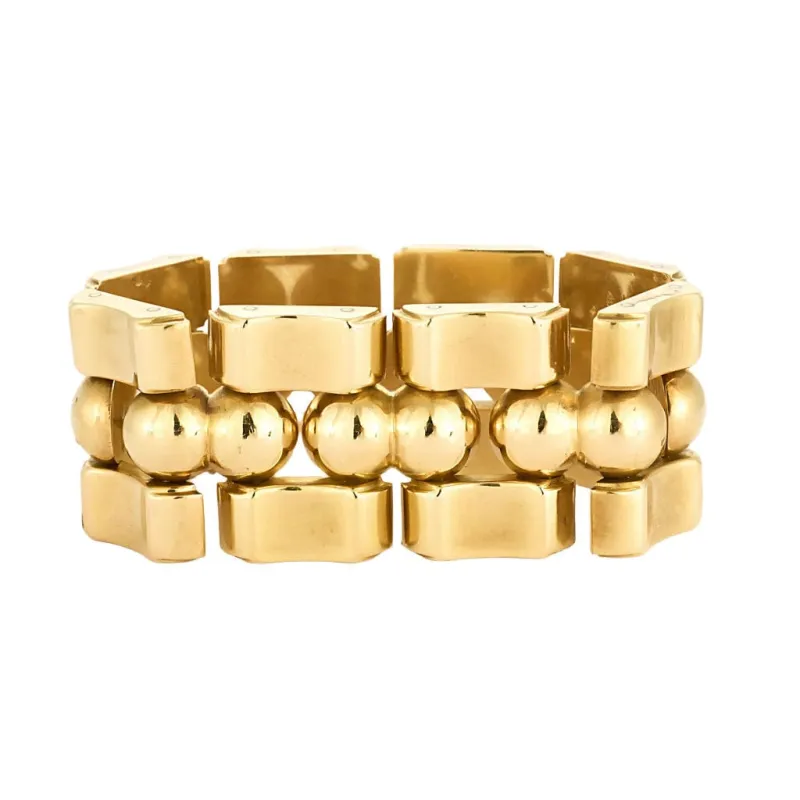 Bracelet Tank en or jaune sold by 58 Facettes