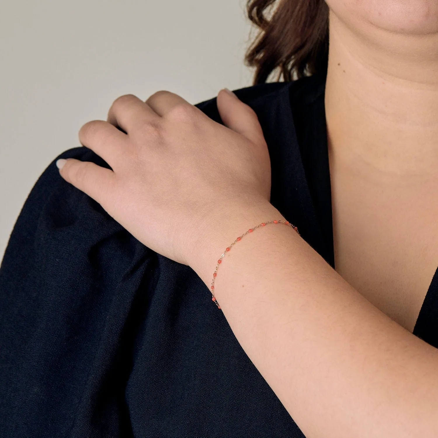 GIGI Clozeau - Classique Gigi - Bracelet en or jaune et résine rouge sold by 58 Facettes product image thumbnail 2