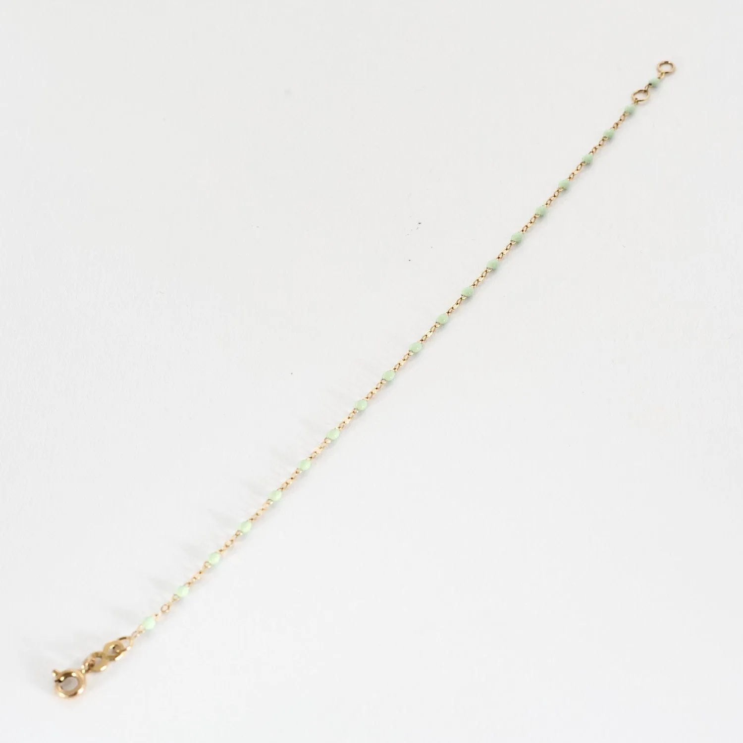 GIGI Clozeau - Classique Gigi - Bracelet en or jaune et résine de couleur vert d'eau sold by 58 Facettes product image thumbnail 3