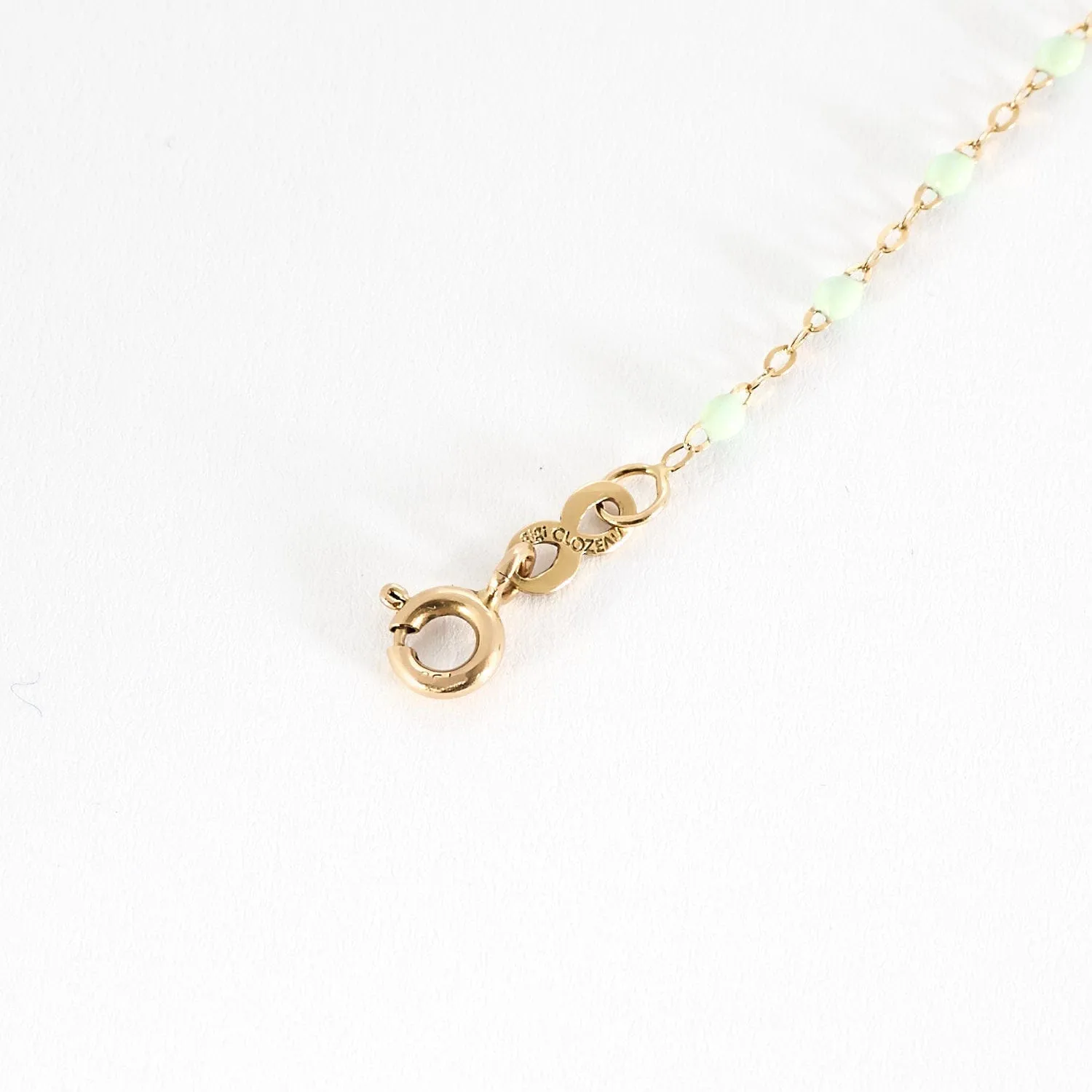 GIGI Clozeau - Classique Gigi - Bracelet en or jaune et résine de couleur vert d'eau sold by 58 Facettes product image thumbnail 4