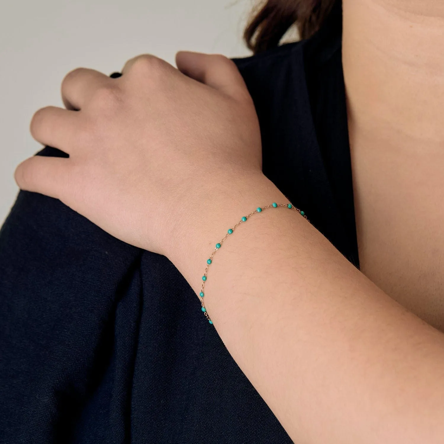 GIGI Clozeau - Classique Gigi - Bracelet en or jaune et résine turquoise sold by 58 Facettes product image thumbnail 2