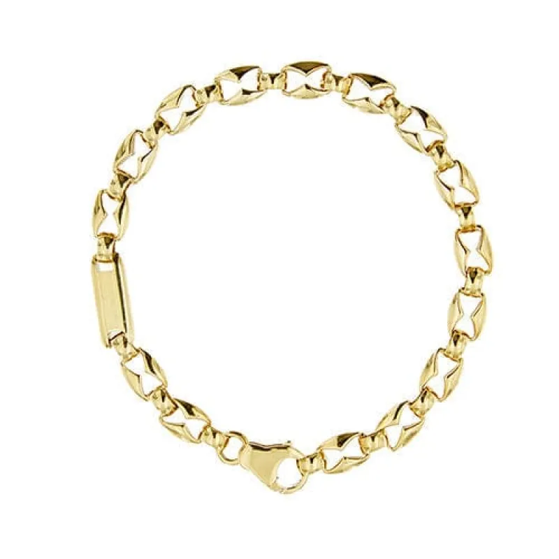 Bracelet homme en or jaune avec maille marine sold by 58 Facettes