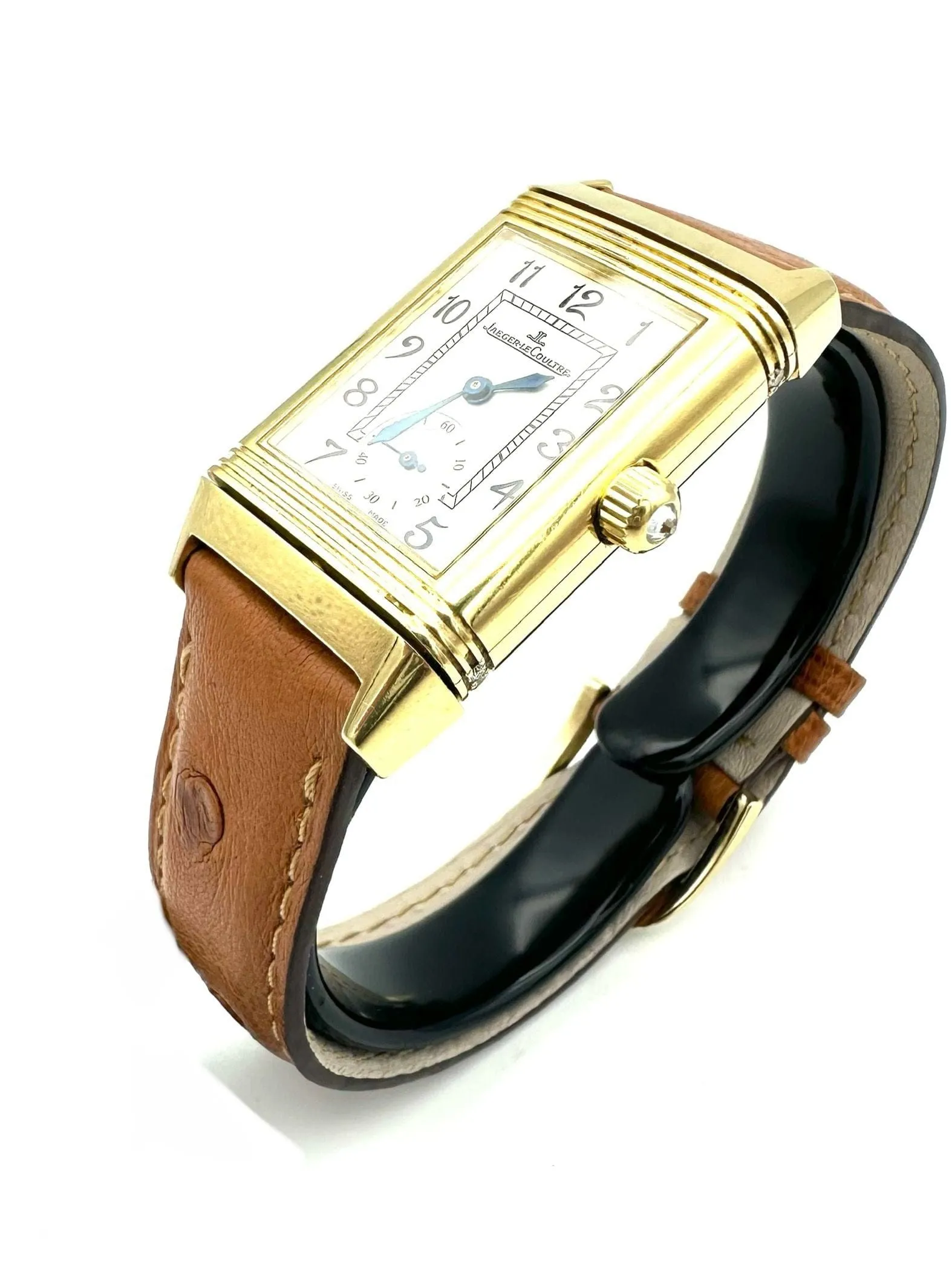 JEAGER_LECOULTRE. Collection "REVERSO DUETTO", montre de dame en or jaune sold by 58 Facettes product image thumbnail 3