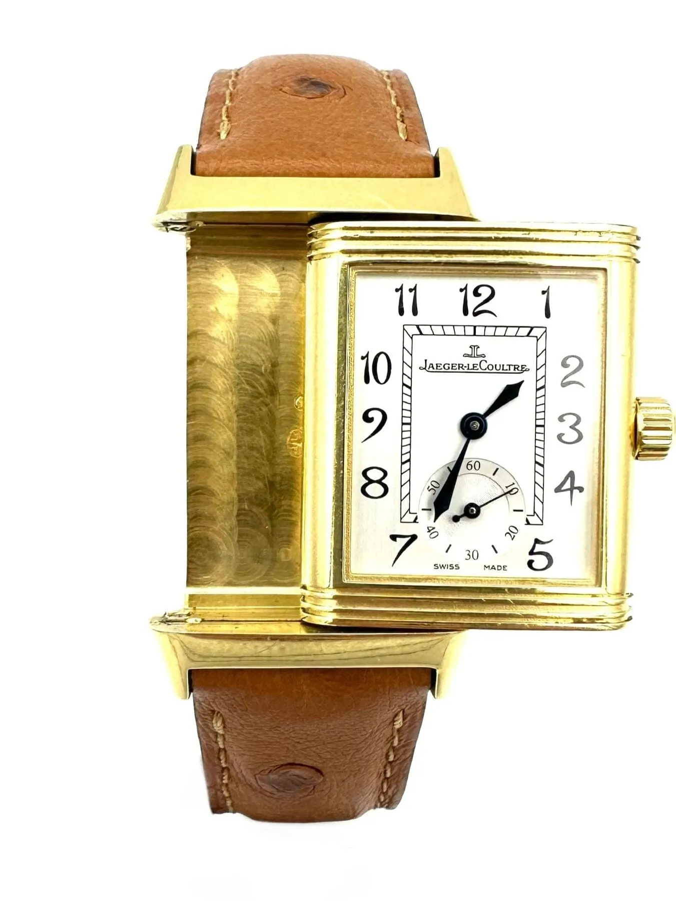 JEAGER_LECOULTRE. Collection "REVERSO DUETTO", montre de dame en or jaune sold by 58 Facettes product image thumbnail 4