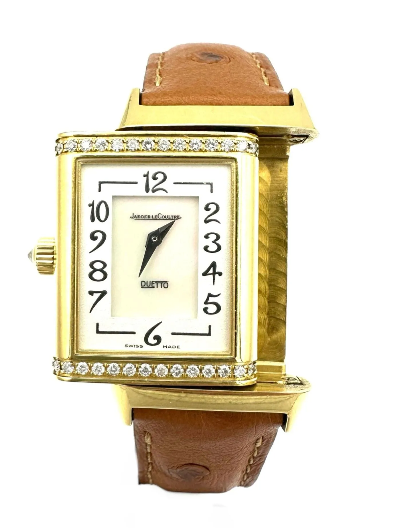 JEAGER_LECOULTRE. Collection "REVERSO DUETTO", montre de dame en or jaune sold by 58 Facettes product image thumbnail 5