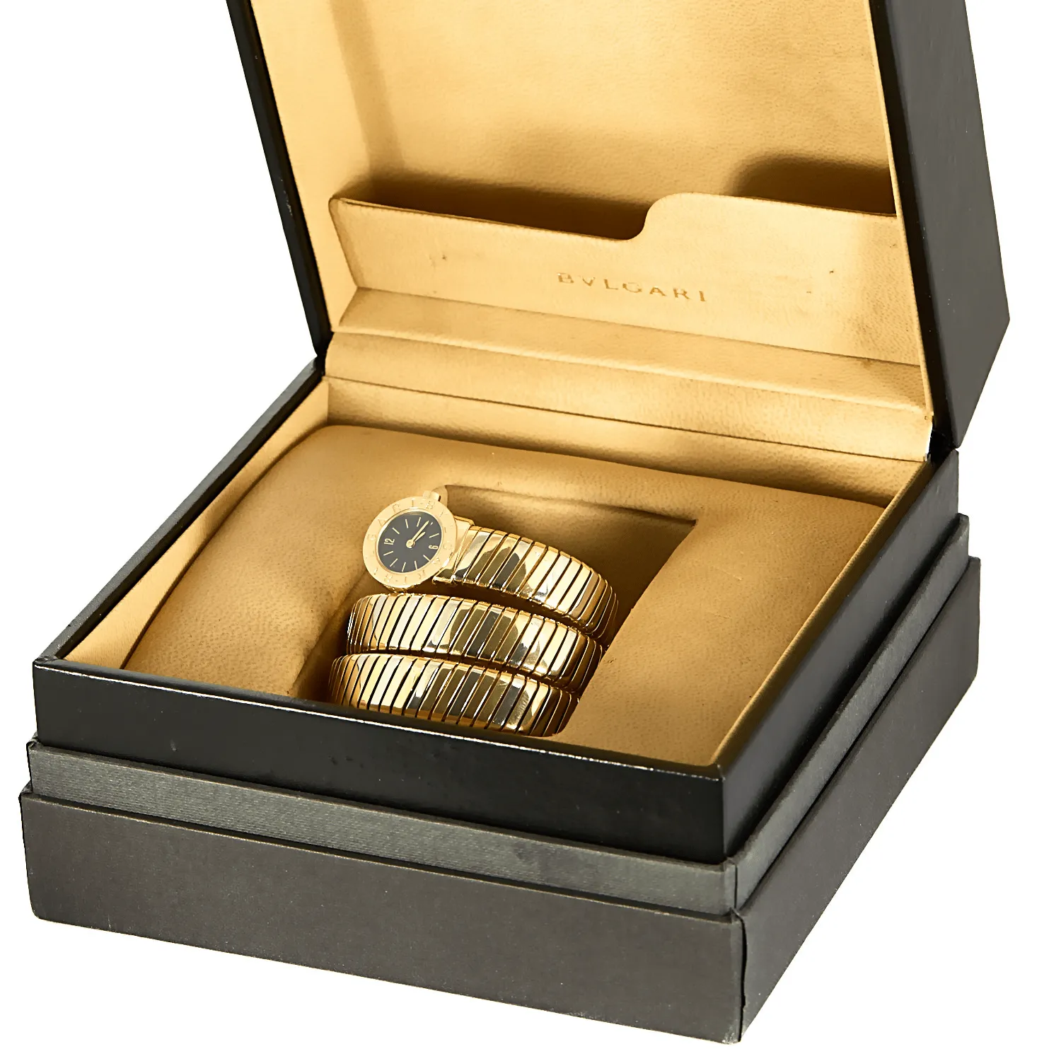 BVLGARI - Montre Serpenti Tubogas - Montre trois ors à boitier rond à mouvement quartz sold by 58 Facettes product image thumbnail 3