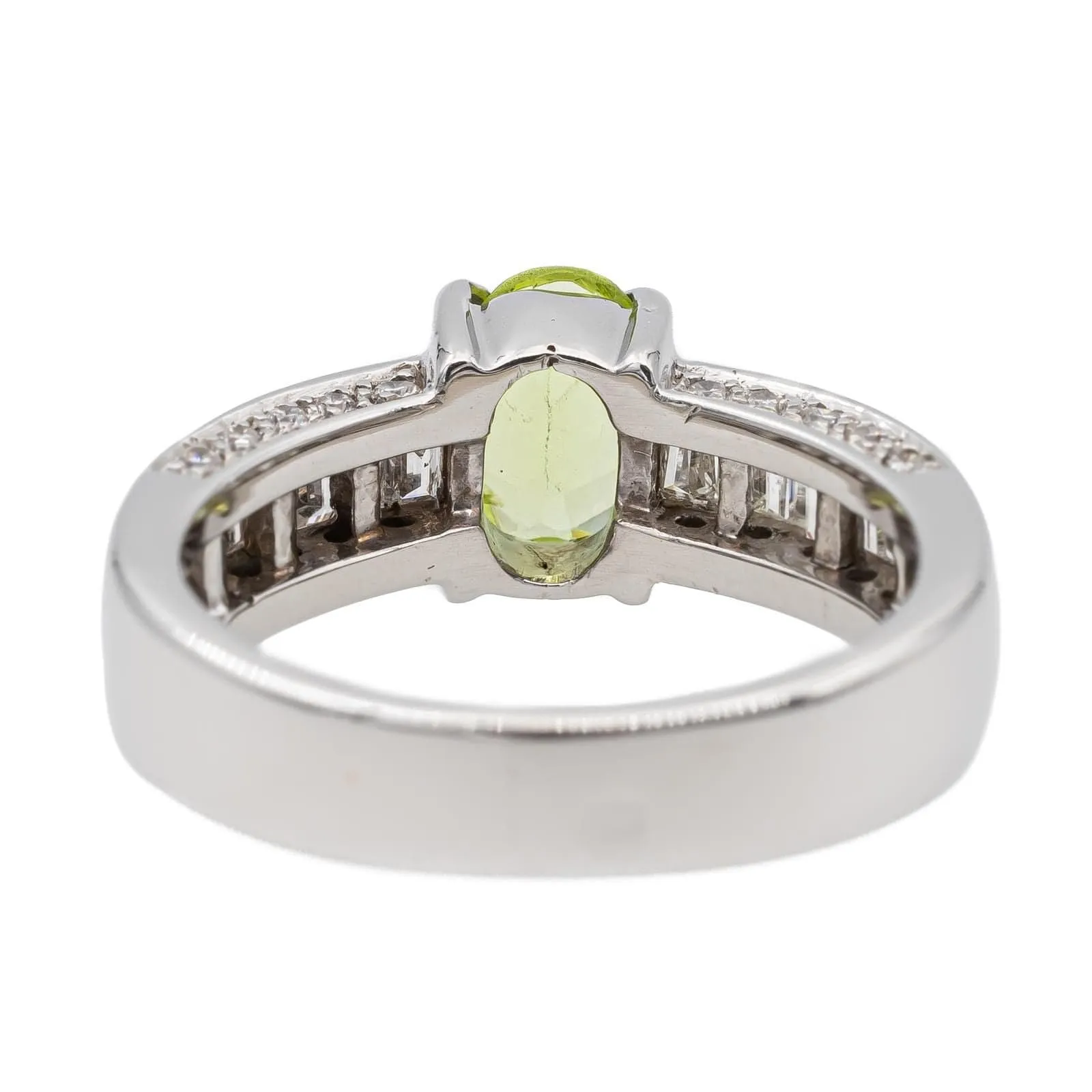 Bague Or blanc Péridot, Diamant sold by 58 Facettes product image thumbnail 5