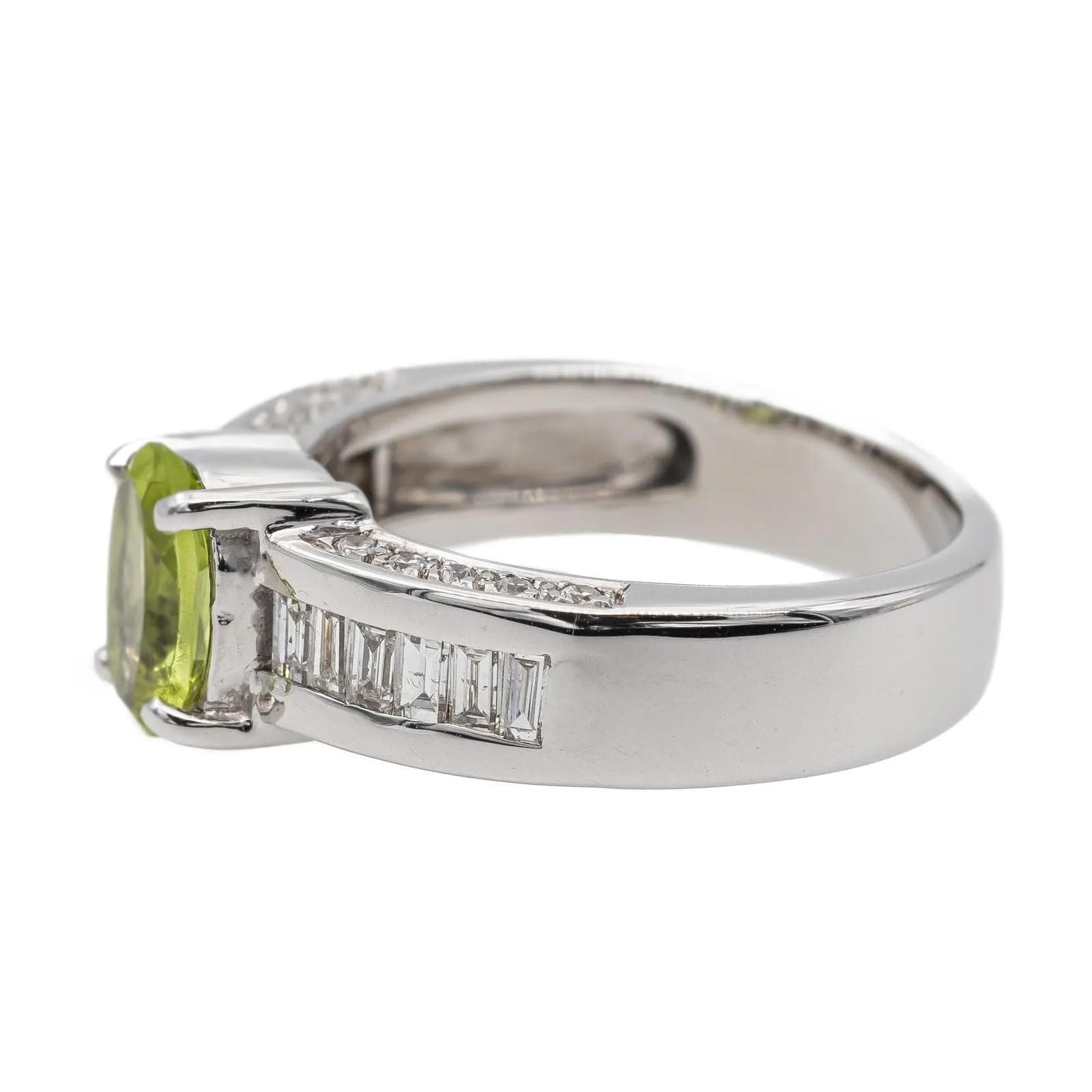 Bague Or blanc Péridot, Diamant sold by 58 Facettes product image thumbnail 4