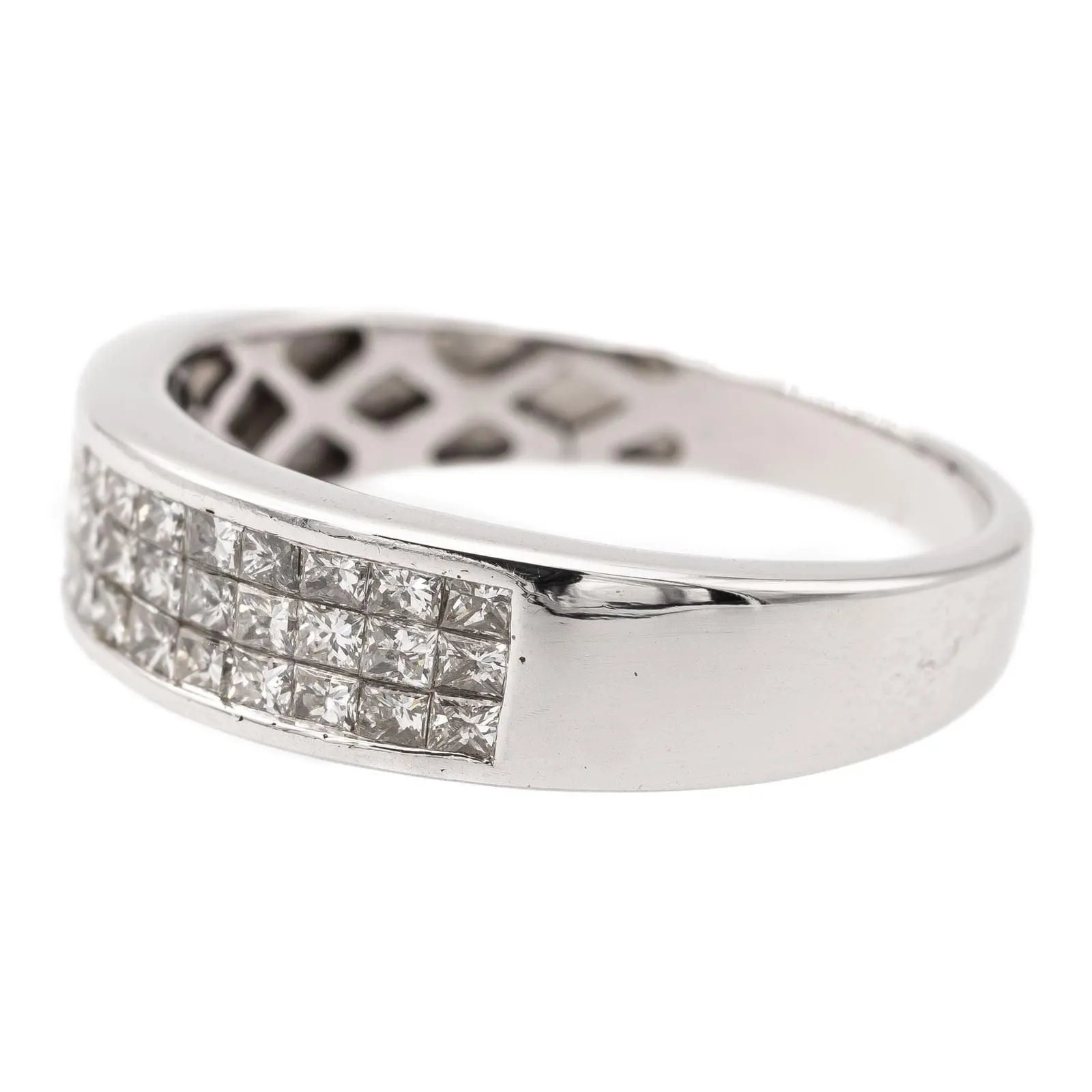 Bague Bandeau Or blanc Diamant sold by 58 Facettes product image thumbnail 4