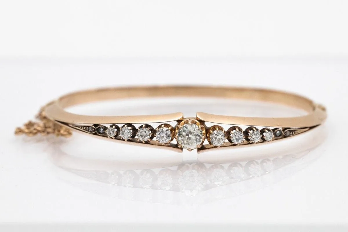 Bracelet ancien en or jaune avec diamants (de 1,53 ct), Europe occidentale, début XXe sold by 58 Facettes