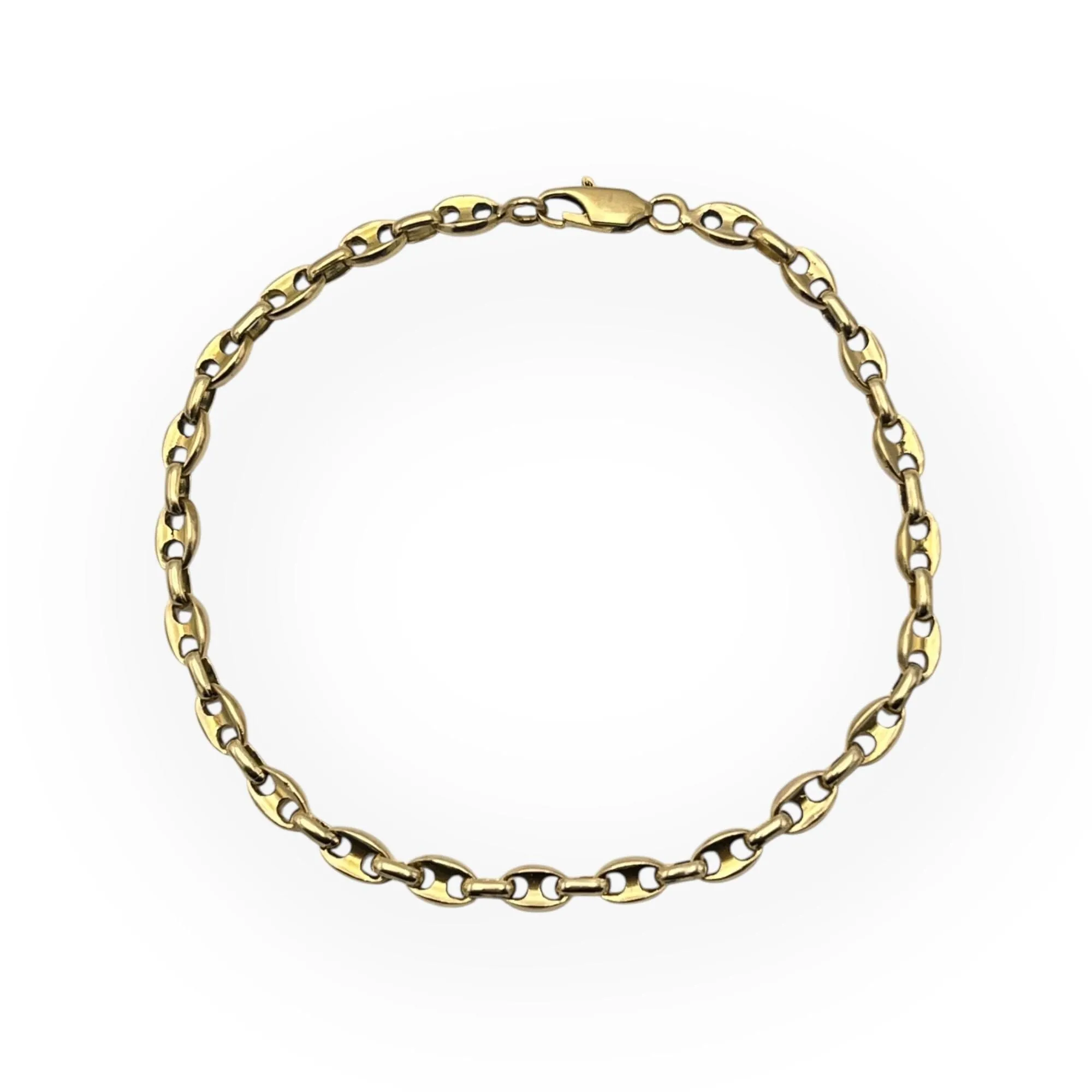 Bracelet or jaune grains de café 23 cm sold by 58 Facettes