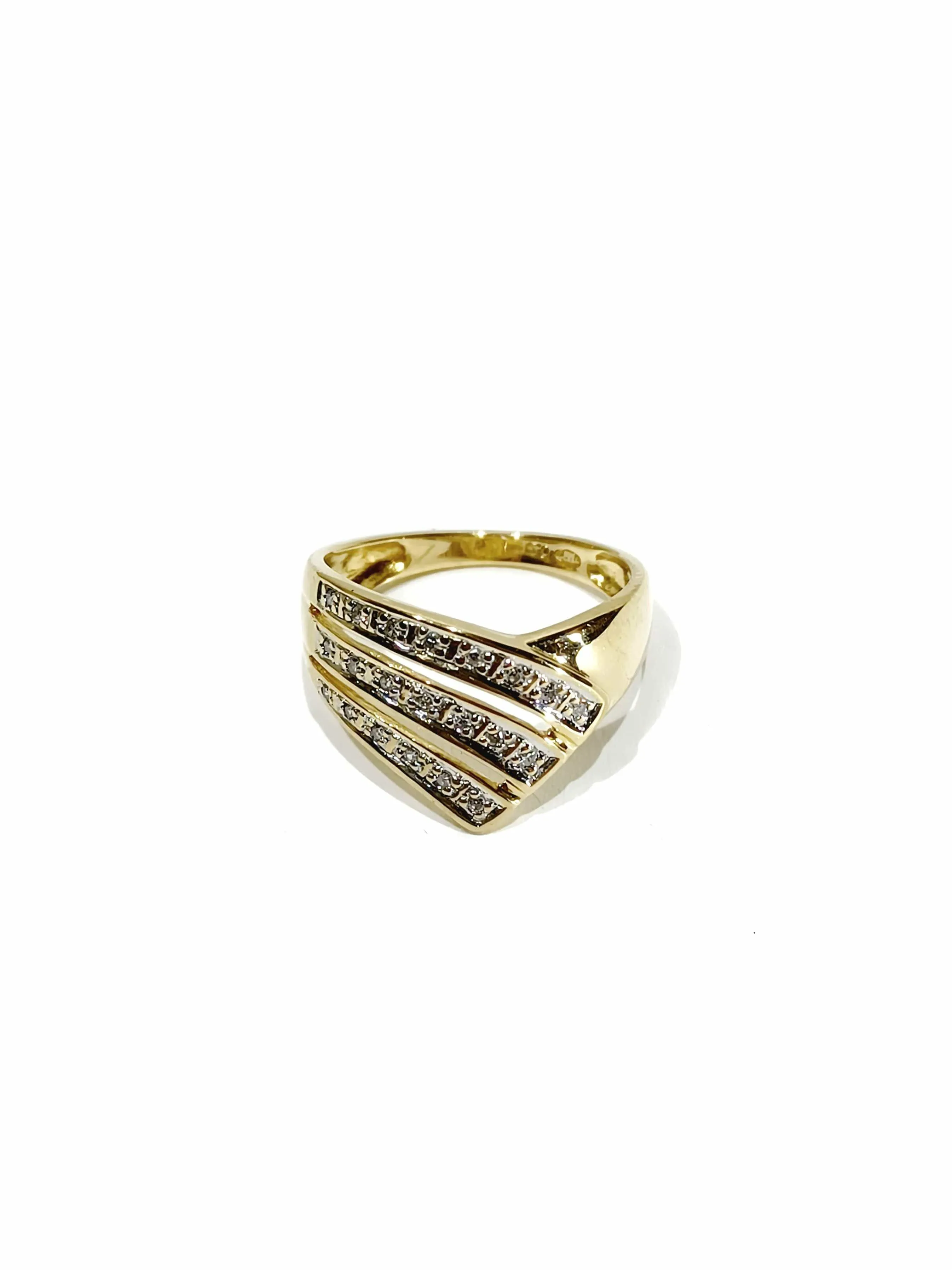 Bague or jaune diamants sold by 58 Facettes product image thumbnail 4