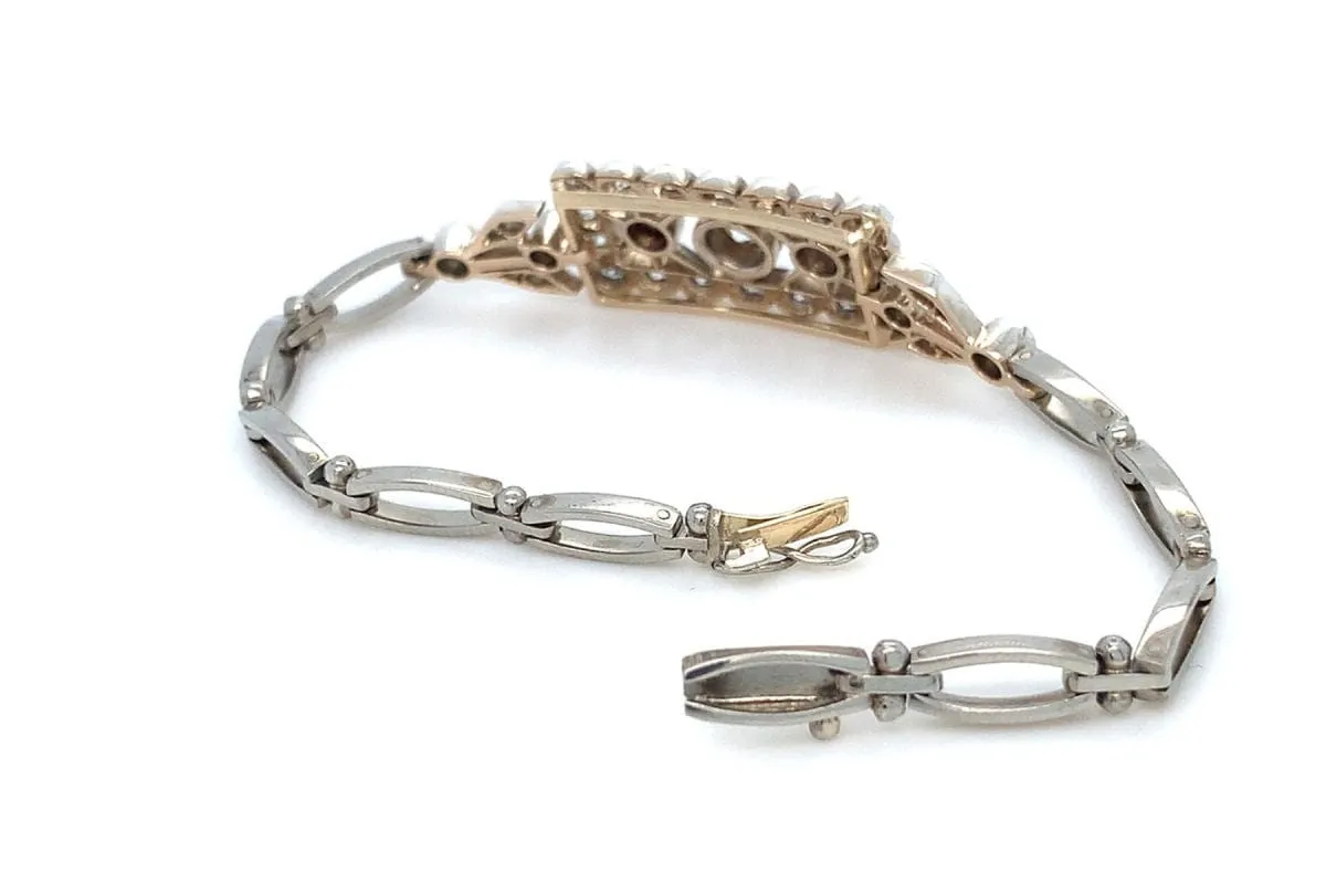 Antique Art Déco bracelet with 3.00 ct diamonds, circa 1930 sold by 58 Facettes product image thumbnail 4