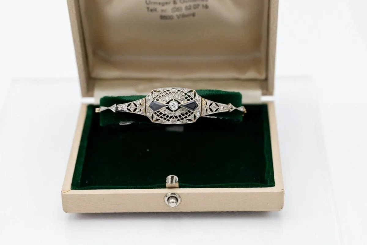 Diamond Bracelet Art Déco - Czechoslovakia circa 1930 sold by 58 Facettes product image thumbnail 3