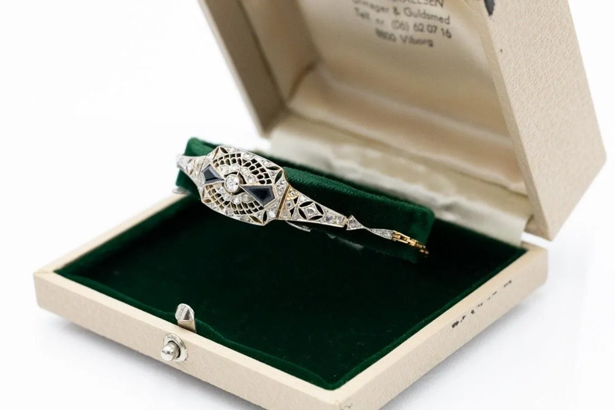 Diamond Bracelet Art Déco - Czechoslovakia circa 1930 sold by 58 Facettes product image thumbnail 4