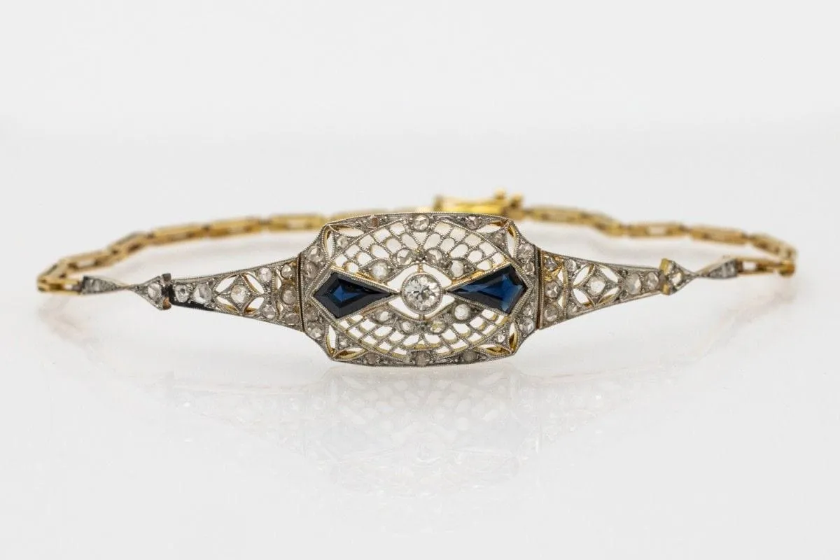 Diamond Bracelet Art Déco - Czechoslovakia circa 1930 sold by 58 Facettes