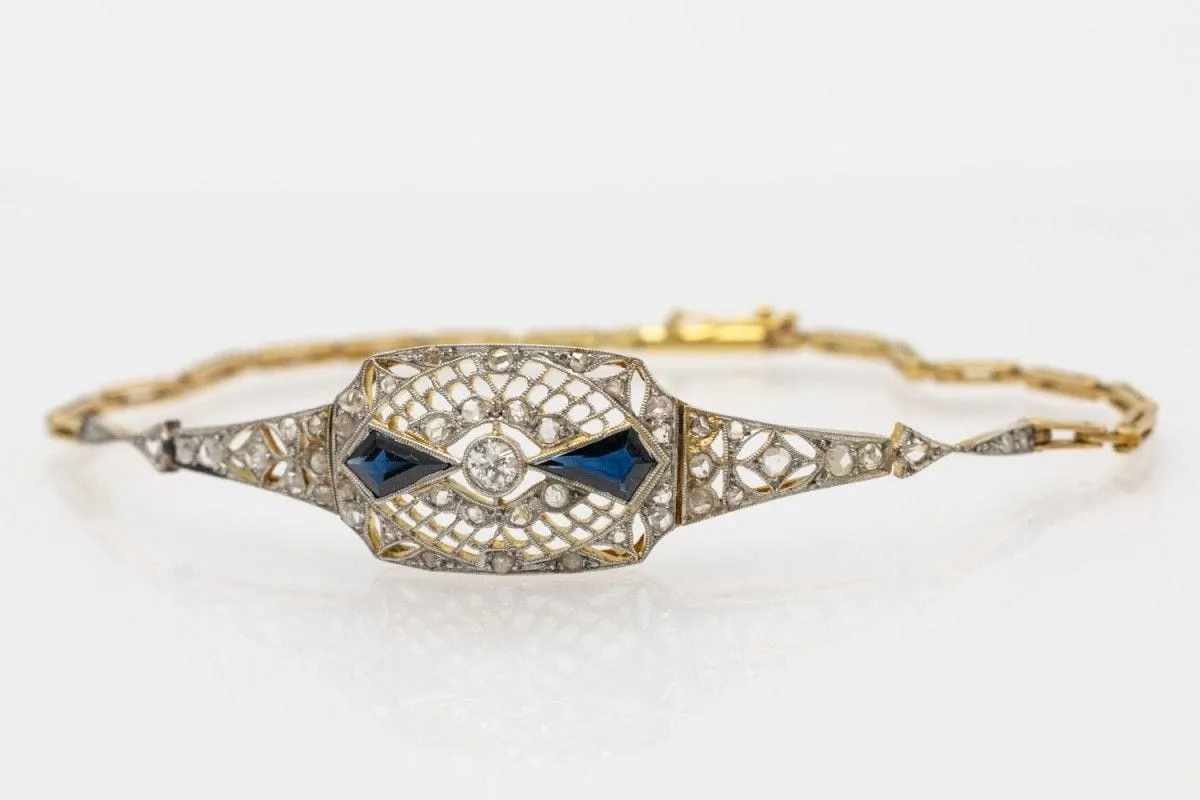 Diamond Bracelet Art Déco - Czechoslovakia circa 1930 sold by 58 Facettes product image thumbnail 5