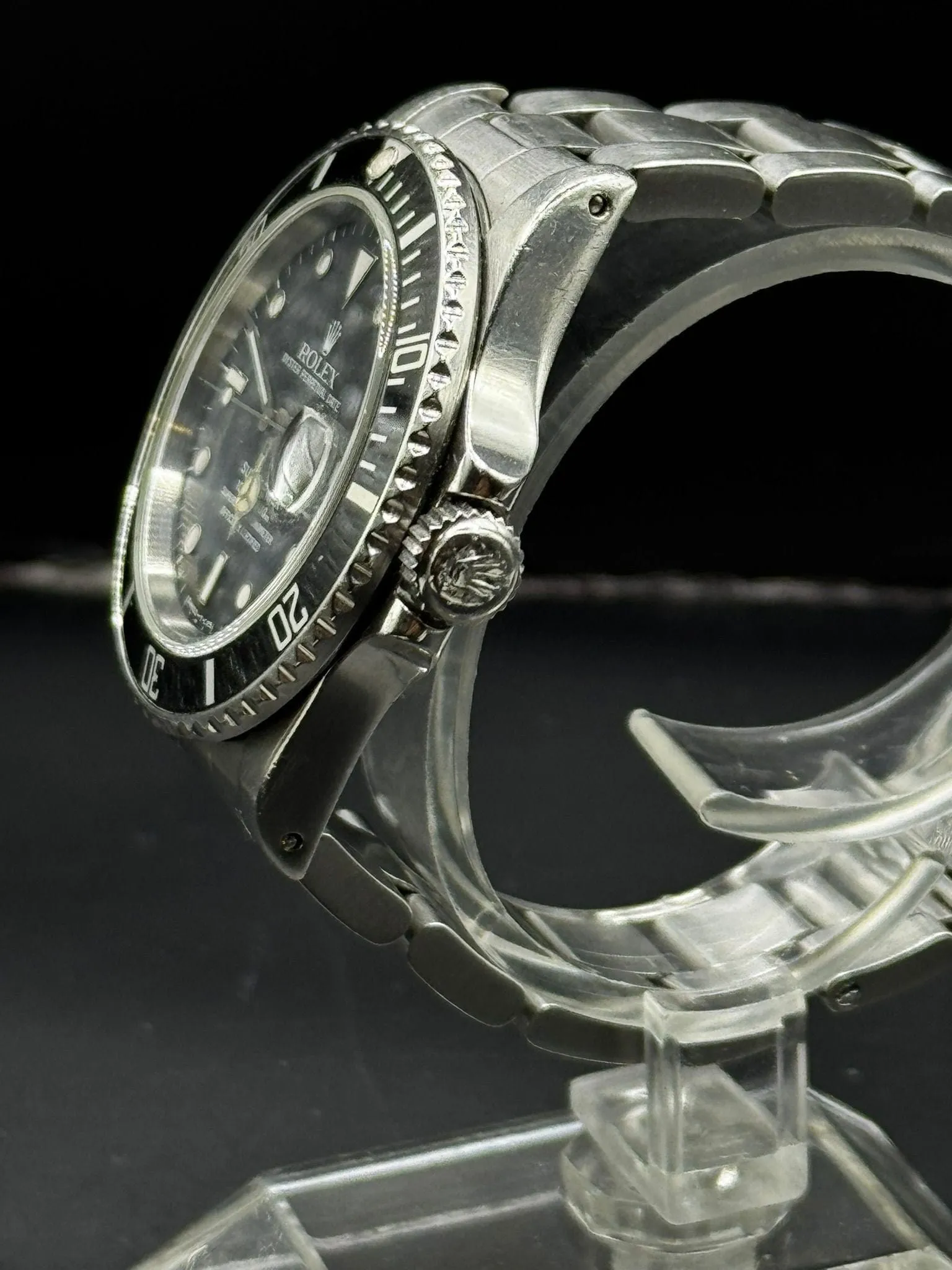 ROLEX - Montre Submariner - Ref. 168000 Triple Zero - Automatique - Bracelet Oyster sold by 58 Facettes product image thumbnail 4