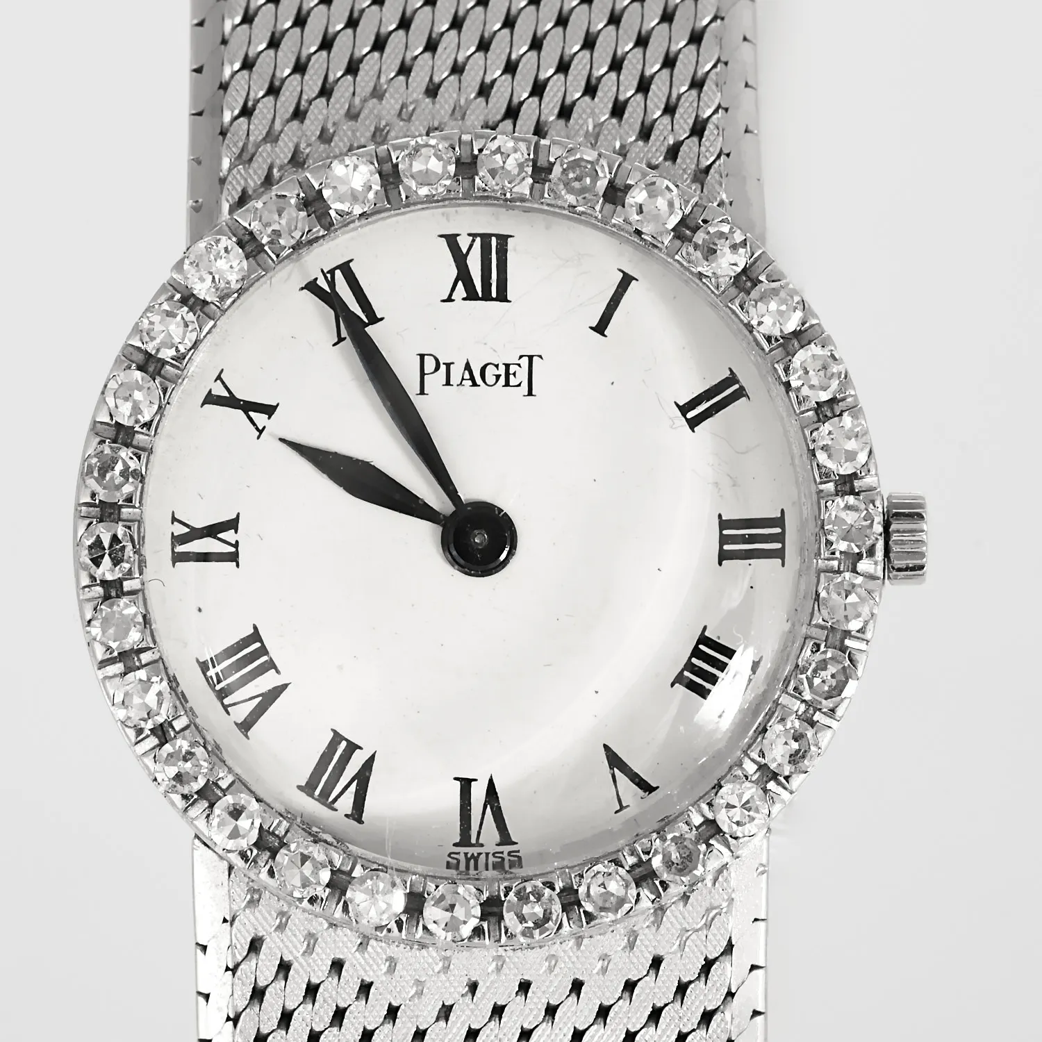 PIAGET - Montre en or blanc à boitier rond à mouvement mécanique à remontage manuel sold by 58 Facettes