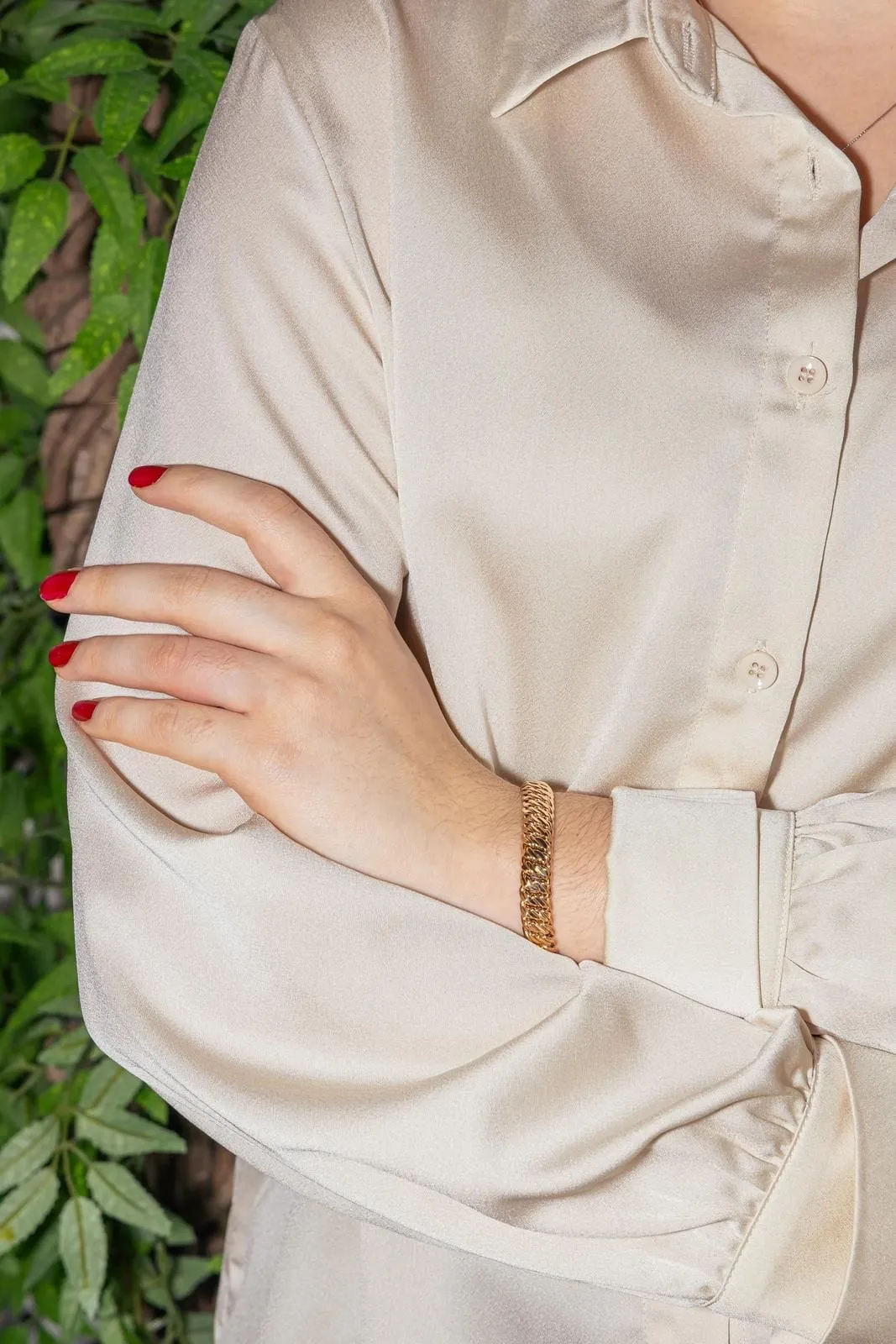 Bracelet Maille américaine Or rose sold by 58 Facettes product image thumbnail 2