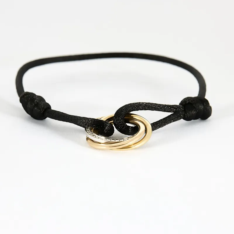 CARTIER - Bracelet Trinity en trois ors et diamants sold by 58 Facettes