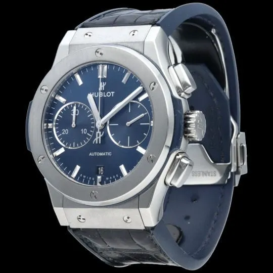 Hublot Montre Classic Fusion 45 Chronograph Titanium Blue sold by 58 Facettes product image thumbnail 2
