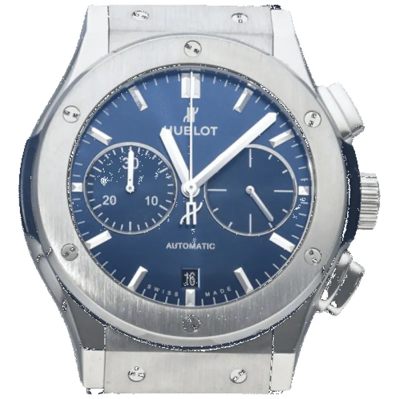 Hublot Montre Classic Fusion 45 Chronograph Titanium Blue sold by 58 Facettes