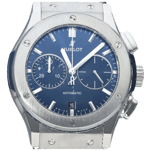 Hublot Montre Classic Fusion 45 Chronograph Titanium Blue sold by 58 Facettes