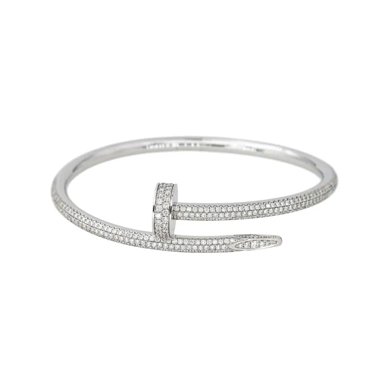 Cartier Bracelet Jonc Juste un clou Or blanc Diamant sold by 58 Facettes
